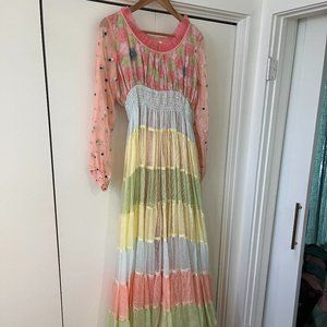 Gazal Mishra Long Sleeved Colorful Maxi Dress